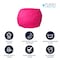 Flash Furniture Bean Bag Chair, 30 in W 30" L 18" H DG-BEAN-SMALL-SOLID-HTPK-GG - alternate 2